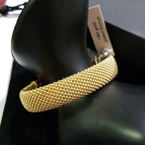 18K Gold Plated Bronze Bracelet, New